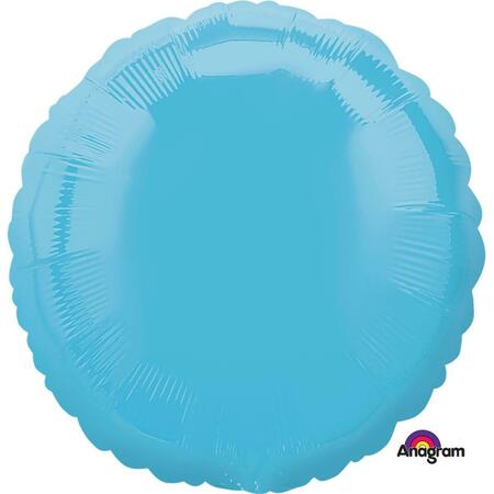 ANAGRAM 18 in. Caribbean Blue Round Balloon, 5PK 52273